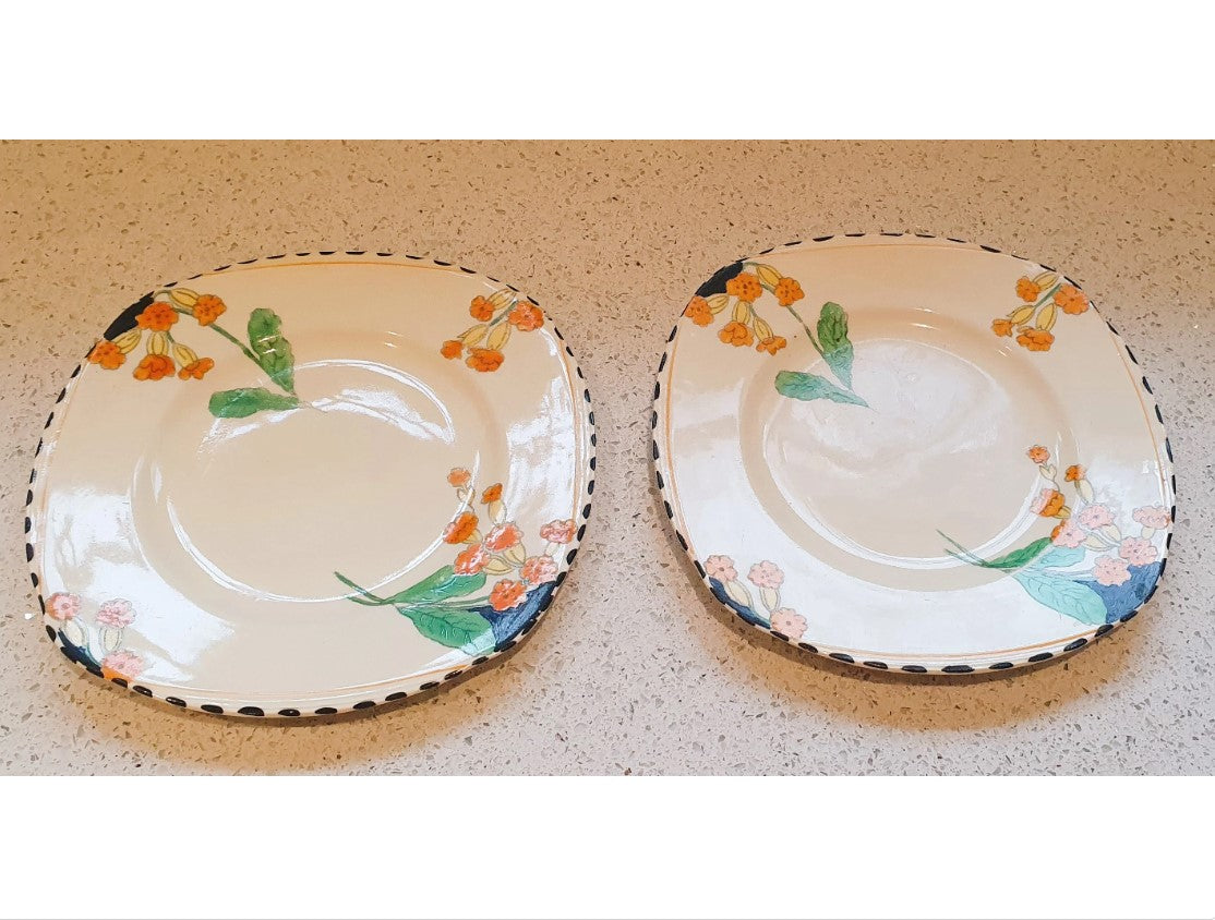 Art Deco Plates, Burleigh ware, Meadowland, 7.5 Inch Plate, Very Good Condition, Made in England, Price is for one Plate