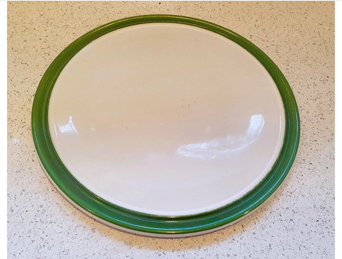 Vintage, Cloche and Platter, Cockerel Cloche, Cockerel, Farmhouse Decor, Large, for putting a Roast Chicken under, Very Good Condition