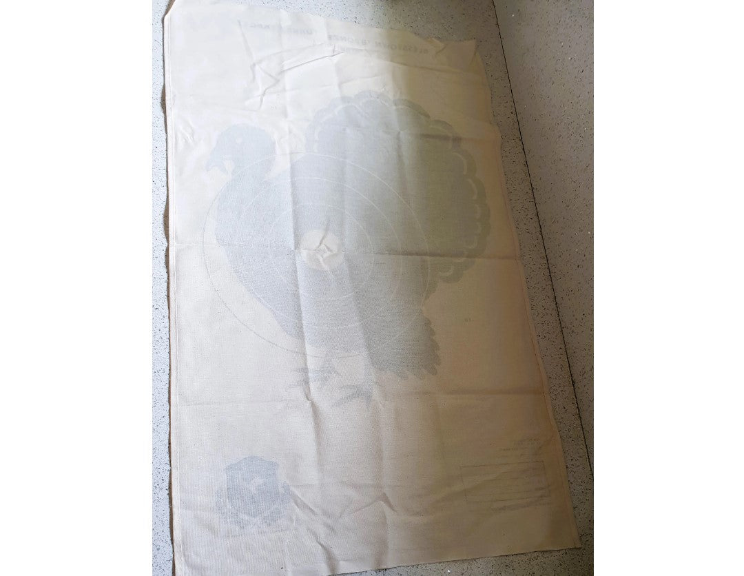 Turkey Tea Towel, Shooting Tea Towel, Christmas Turkey, target, Shooting target, Black and Cream, Iconic Print