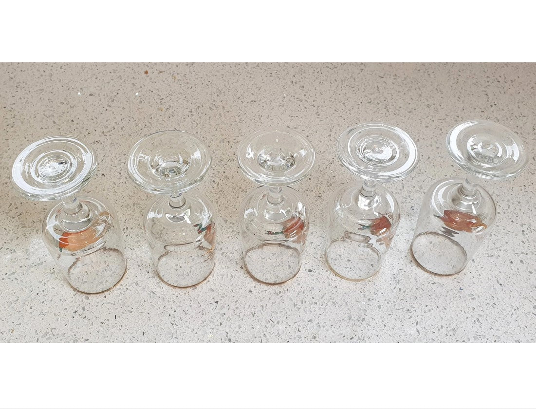 Fasanen-Design, hoch, Sherrygläser, Wildjagd, britisch, vergoldeter Rand, Geschenk – Preis pro Glas