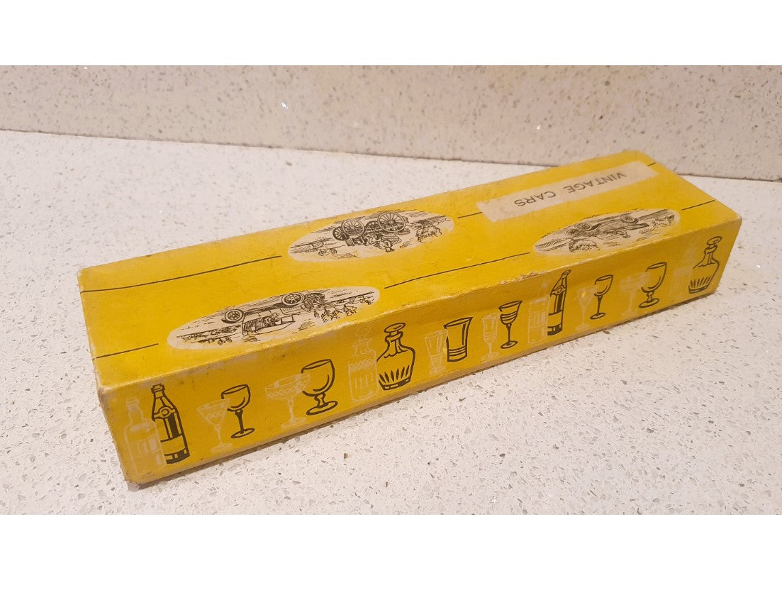 Mid century, Vintage Glasses, Vintage Shorts, Shots Glasses, Immaculate condition, boxed, original vintage packaging