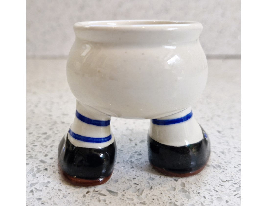 Carltonware Walking Egg Cup, Egg Cup on Legs, Walking egg cup, ceramic