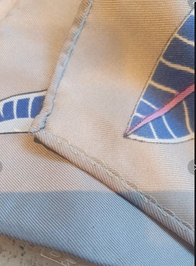 Faux Silk Scarf, Zebra, Flowers, Yellow, Hand Printed, Rolled Edge, 84cm Square, Large, Hijab