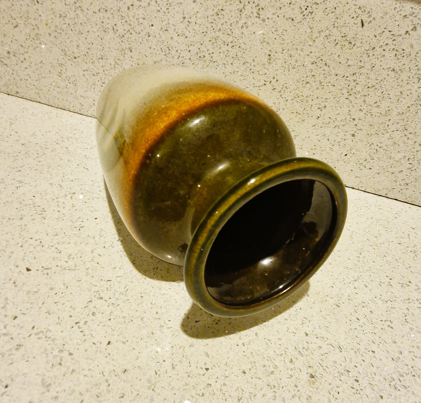 West Germany ceramic vase, West German Ceramic, 202-24, WGP, 60s, Mid century Vase, Browns, Organic
