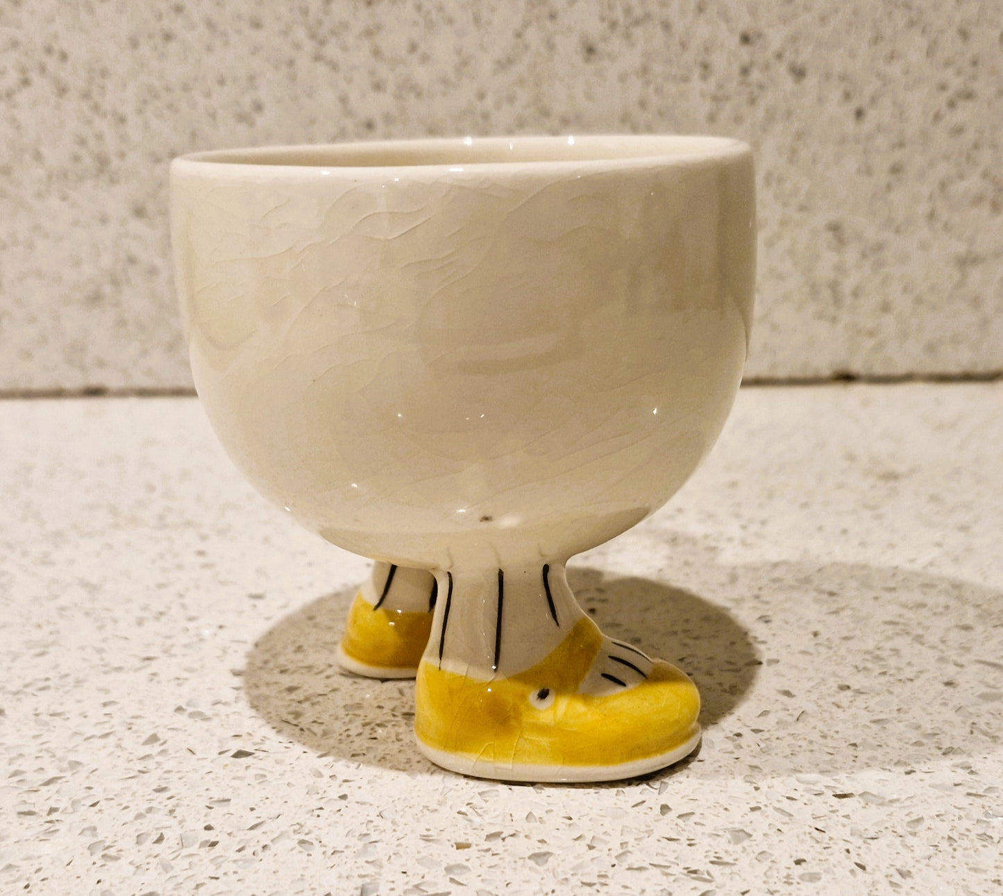 Yellow Carltonware Walking Mug