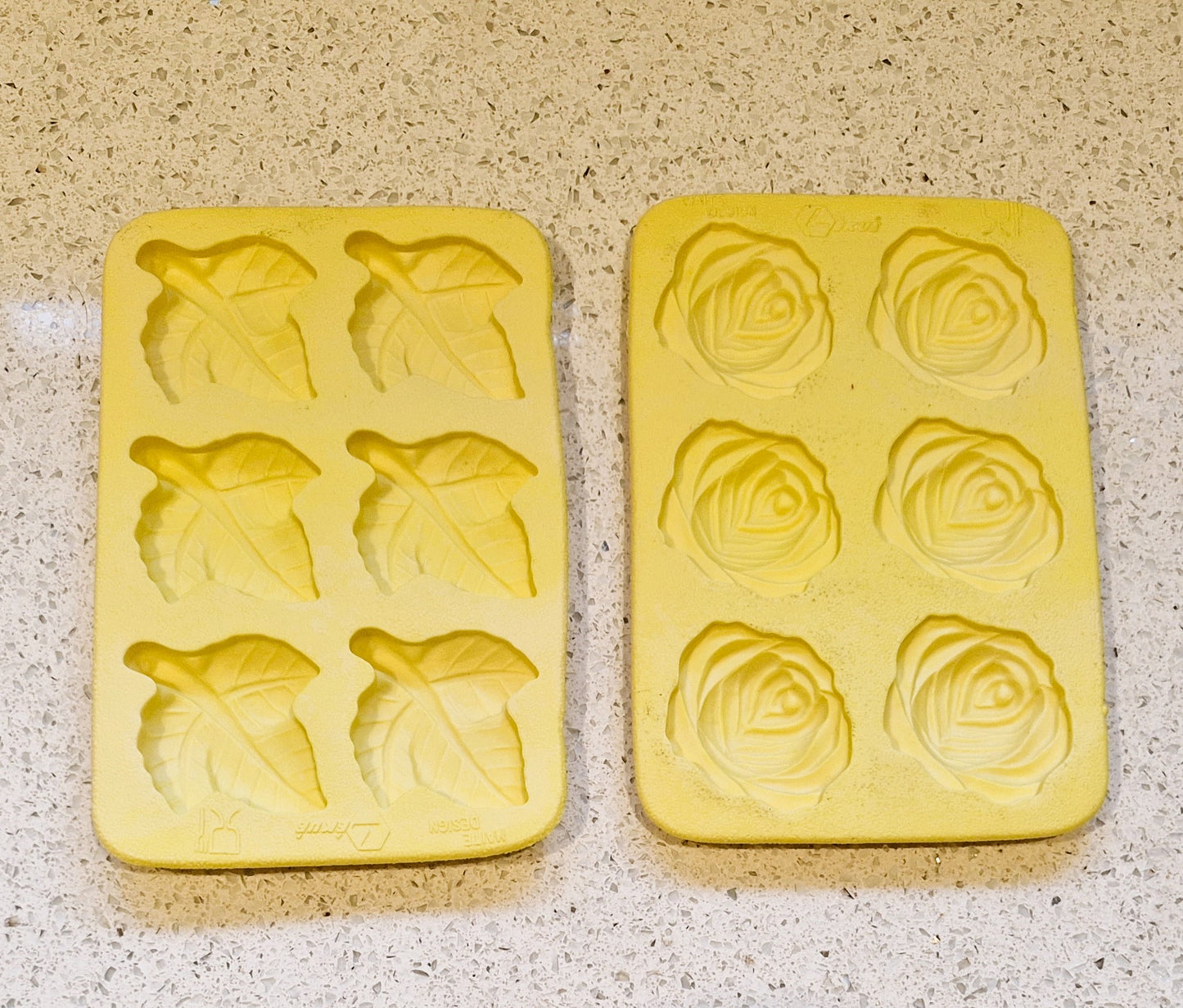 Vintage, Irvinware Butter Molds, Rose, Leaf, Butter Molds
