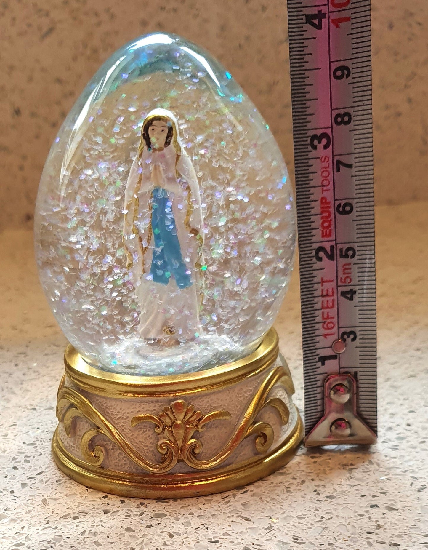 Virgin Mary Snow Globe, Snow globe, Virgin Mary Ornament, Kitch, Quirky, Catholic Ornament