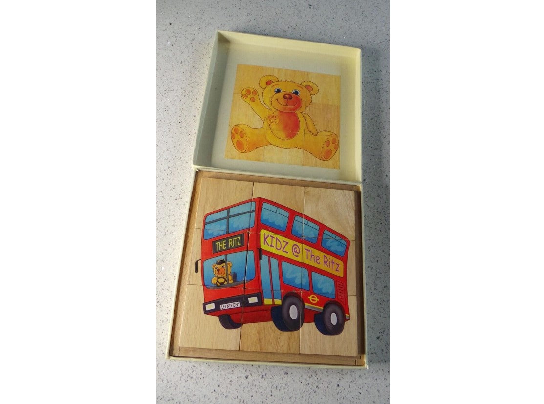 The Ritz Hotel, Vintage Childrens Jigsaw, The Ritz Hotel, Red London Bus Wooden Puzzles- Early Years 3+