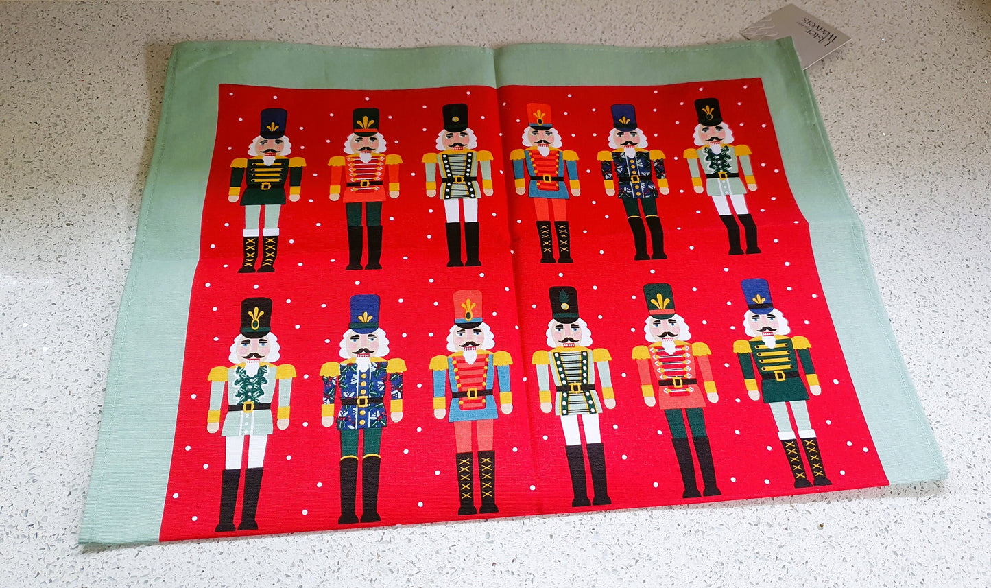 Nutcracker Tea Towel, NEW, Ulster Weavers, Cotton Tea Towel, Christmas Kitchen, Xmas Kitchen, Xmas Nutcracker, Christmas Nutcracker