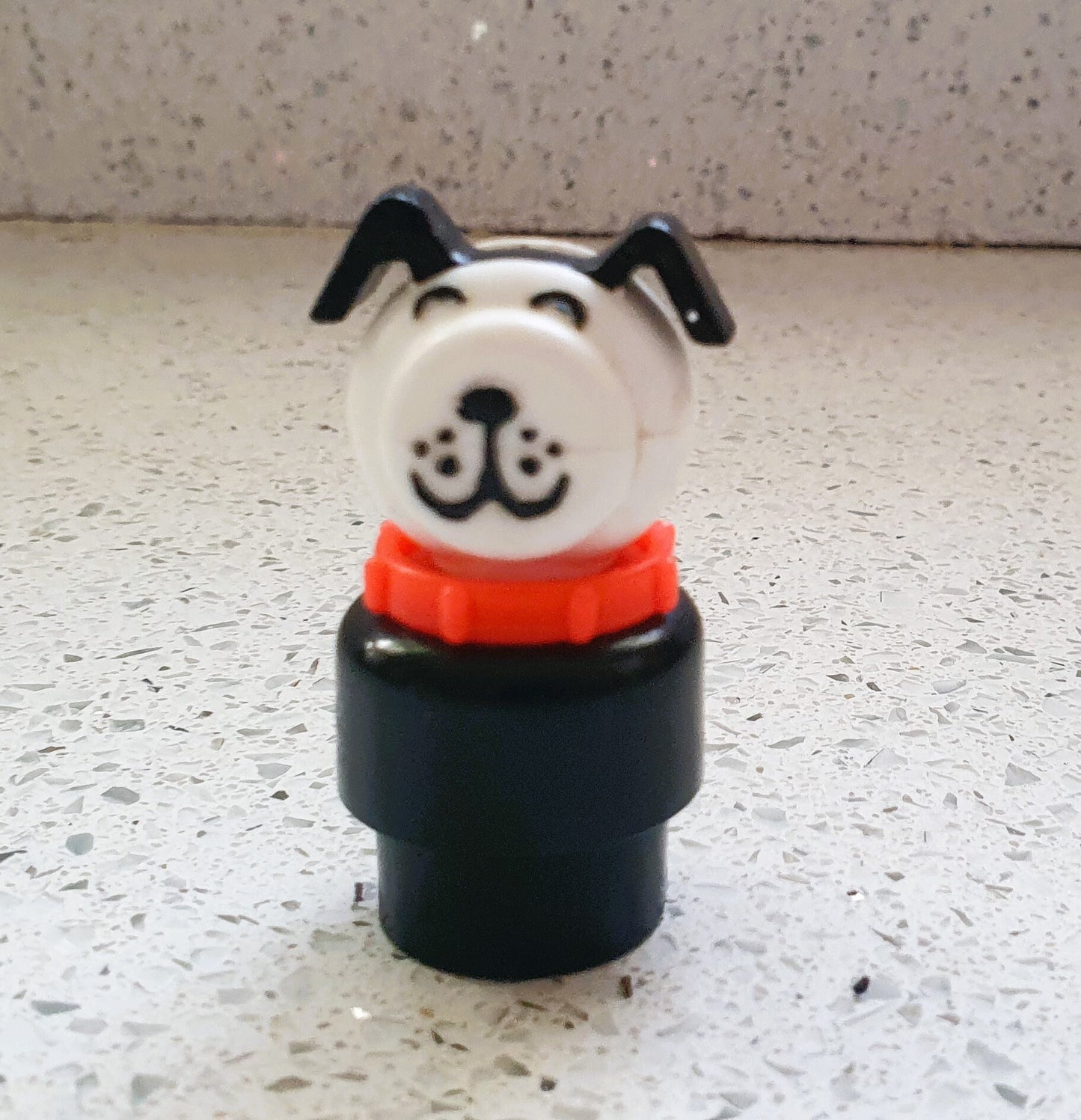 Vintage Fisher-Price little people, Dog with Red Collar, Fisher Price Dog with Red Collar