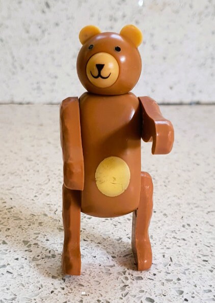 Fisher-Price Circus Train Bear, 70s Fisher Price Circus Train, Bear, Fisher Price Vintage Toys Fisher Price Little People