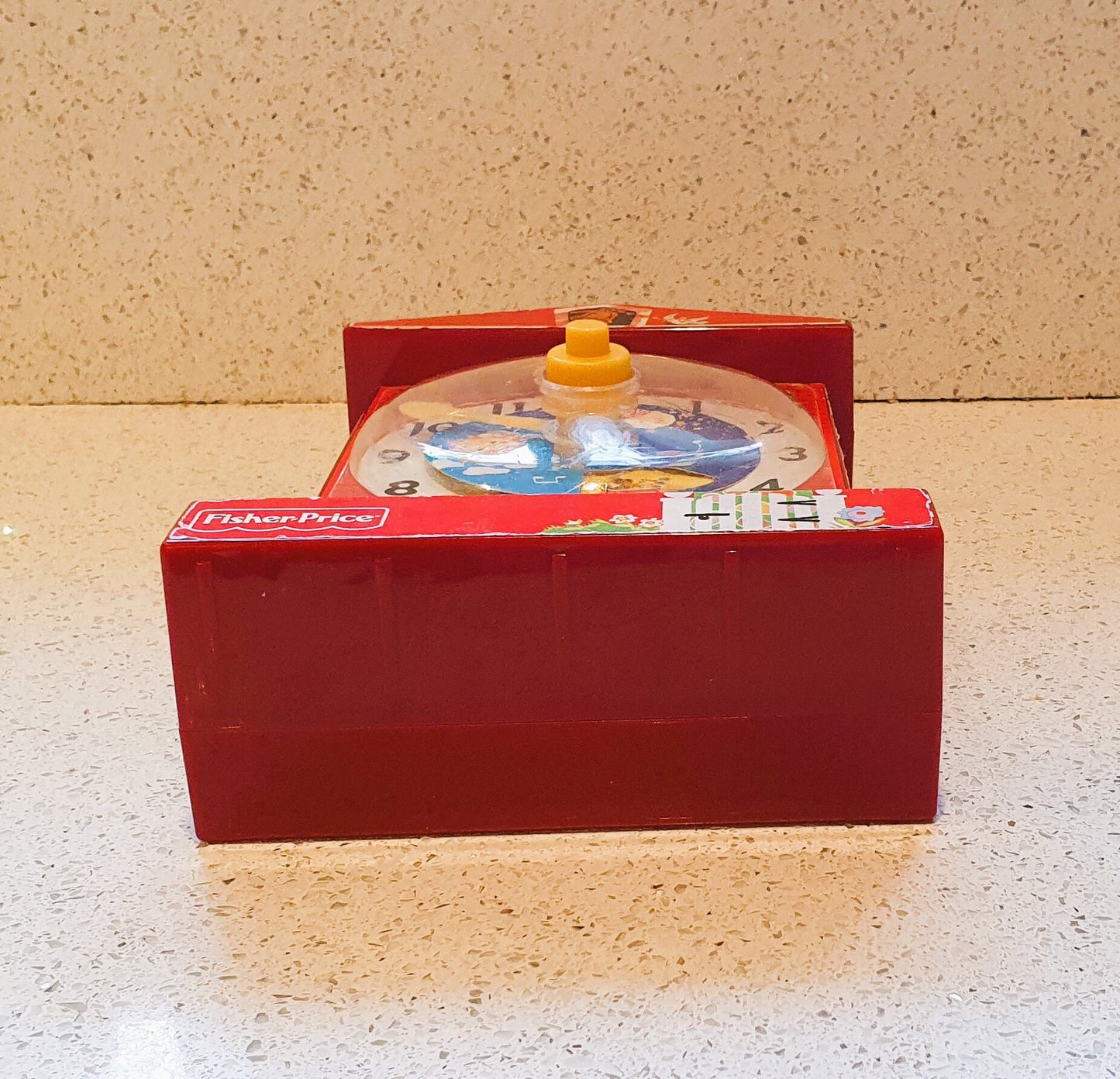 Fisher-Price Teaching clock, Wind up music toy, tell time, teach time, educational, Fisher Price clock