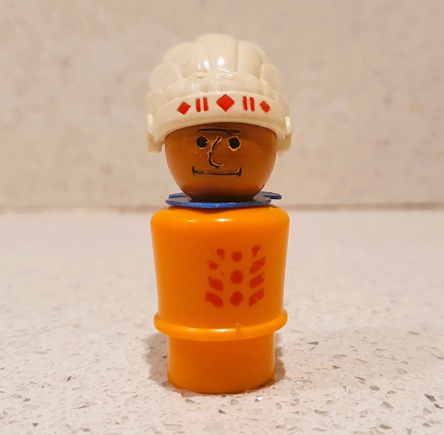 Fisher Price little people Indian Chief, Character, Vintage fisher Price toys, Vintage Fisher Price Little people characters, Western Town,