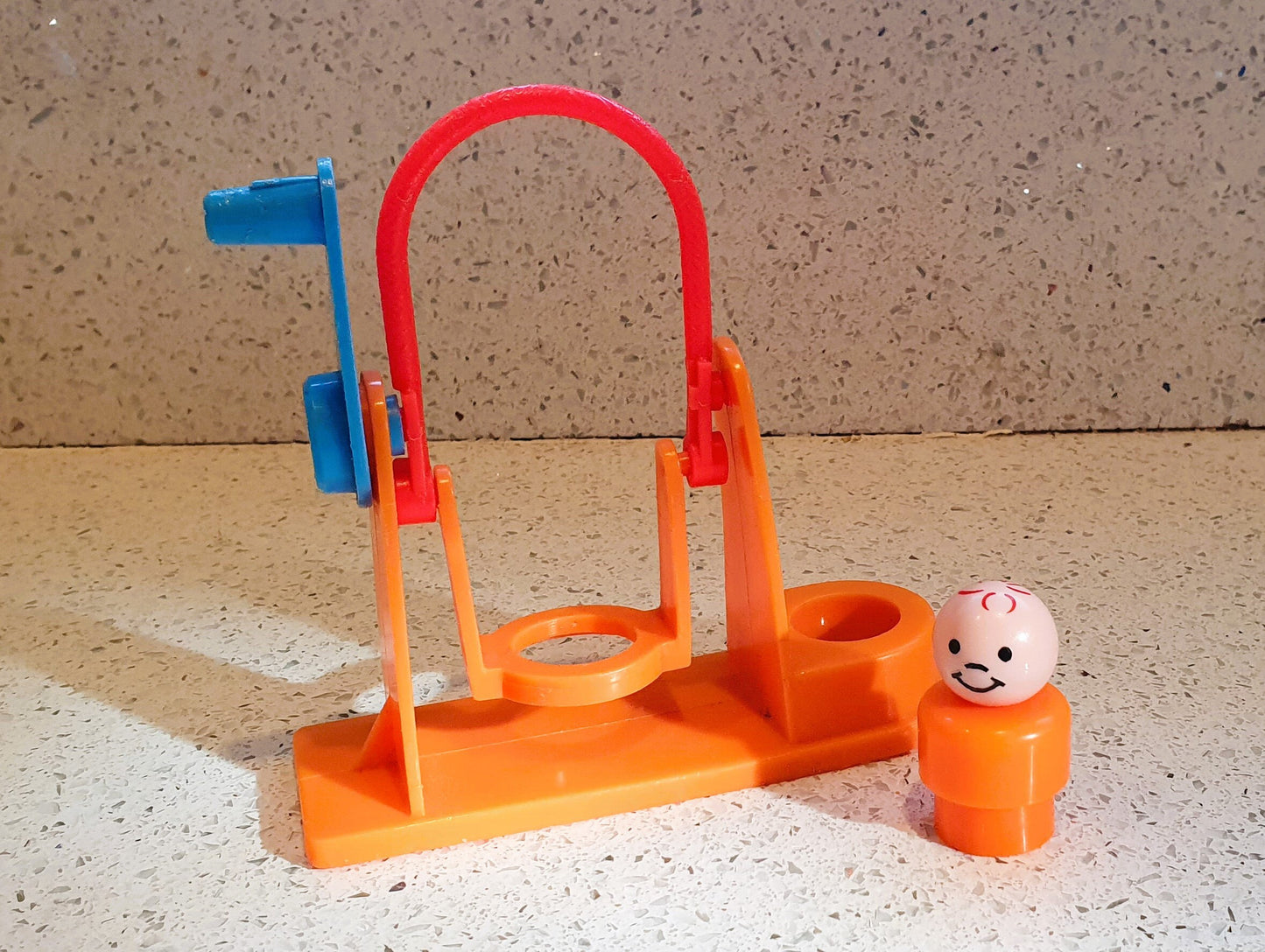 80s Fisher-Price Little people Jump rope, with character, Fisher Price little people Jump Rope Toy