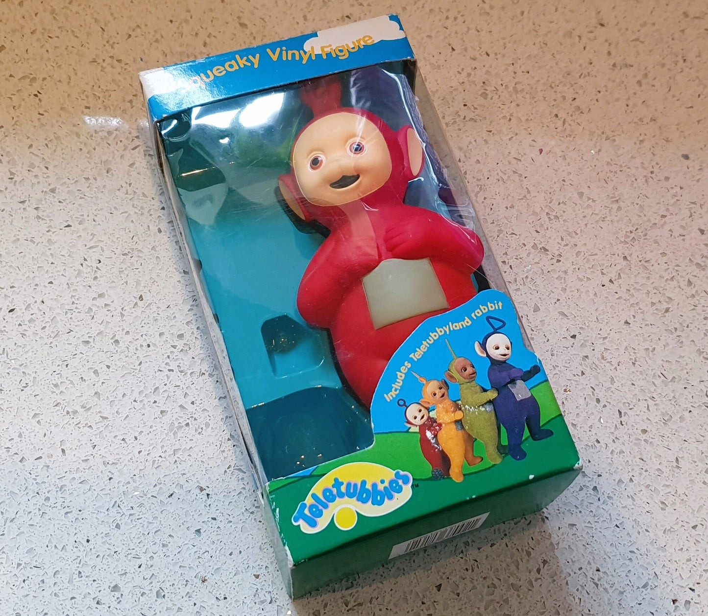 Vintage, Teletubbies, PO, Squeaky Vinyl Toy, 1996 Original, Boxed, Very Good condition - 6 Inches tall, 90s Nostalgia, gift