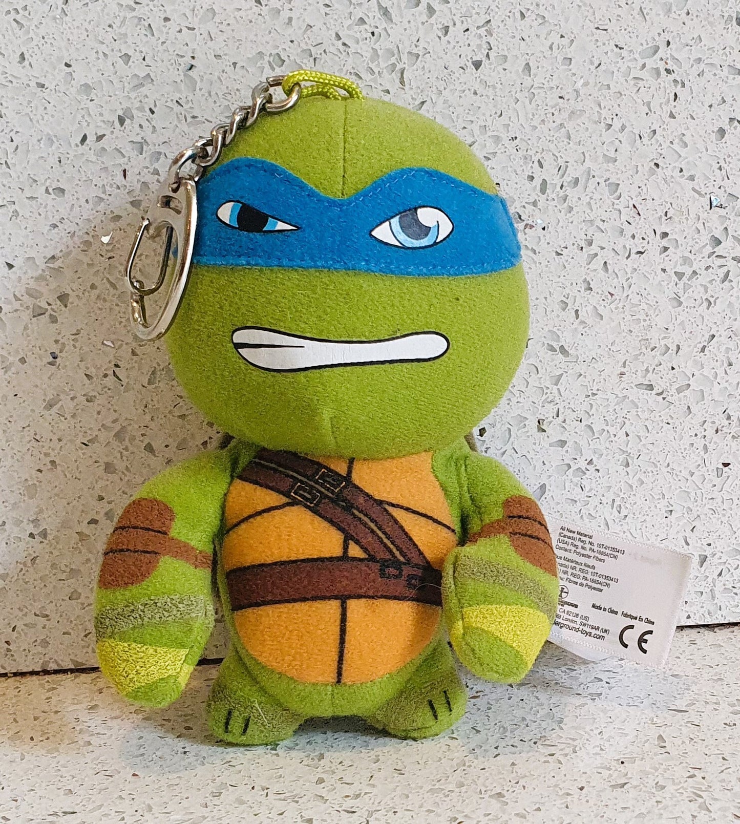 LEONADO - Teenage Mutant Ninja Turtles, Keyring, soft toy, Plush, Bag Charm Bag Clip