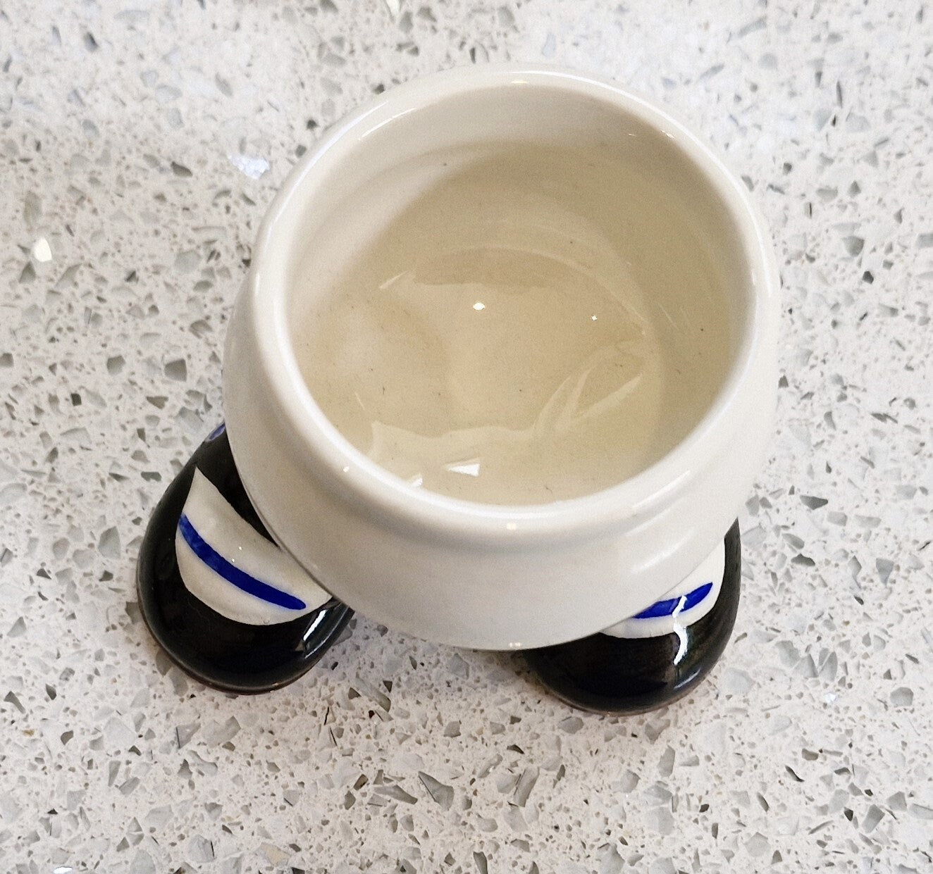 Carltonware Walking Egg Cup, Egg Cup on Legs, Walking egg cup, ceramic