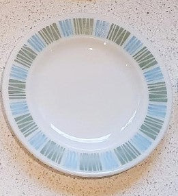 Pyrex Plates, JAJ, Matchmaker, milk glass, Salad Plates, 8.5 inch