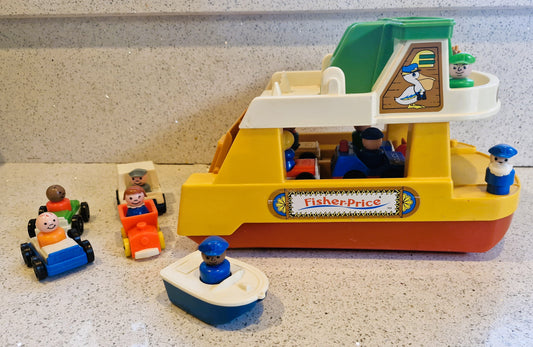 Fisher-Price Play Family Ferry Boat, Vintage Fisher Price Toys, Fisher Price Ferry