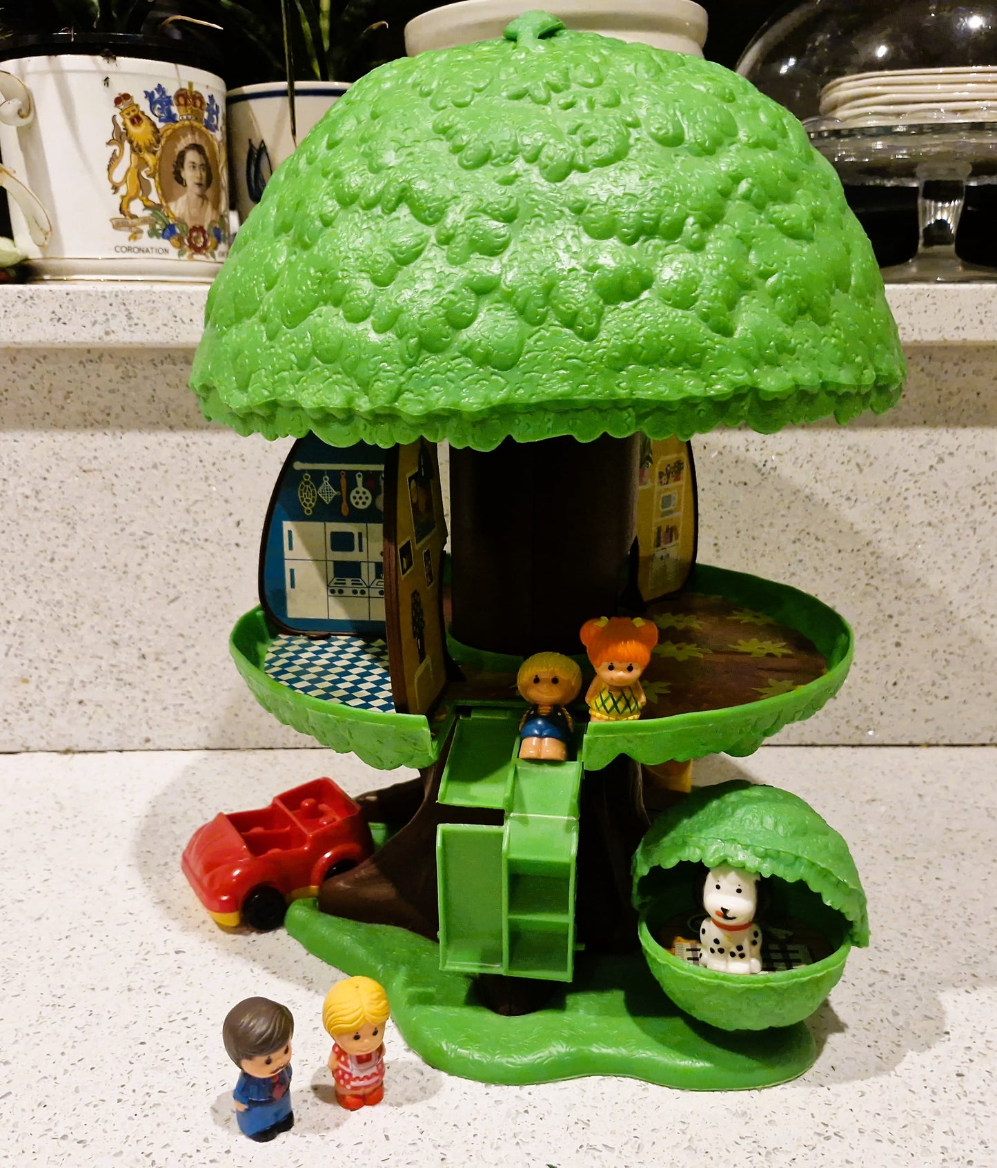 Vintage 1970s Palitoy Discovery Time Pop Up Tree House with Characters & Car - Boxed, Tree tots, Pop Up Tree House, 70s, 80s, Vintage Toys