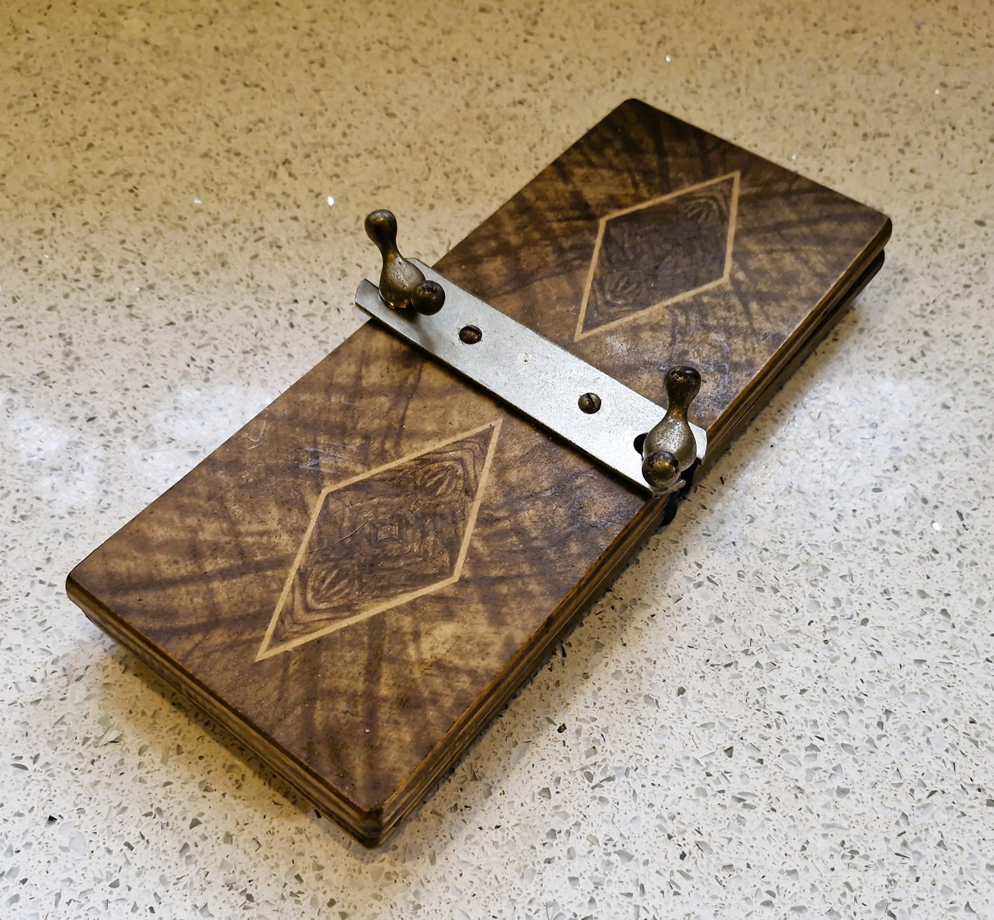 Art Nouveau Wooden Tie Press by LIFFORD, England: Antique, Tie Press, Nicktie, Vintage,