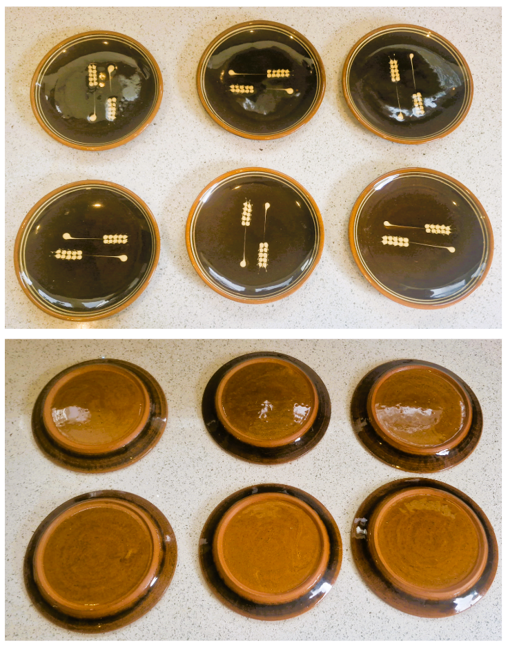 Dieter Kunzemann, Hand Painted Ceramic Coffee Set: Mid-Century Modern, Made in England, 16 Piece