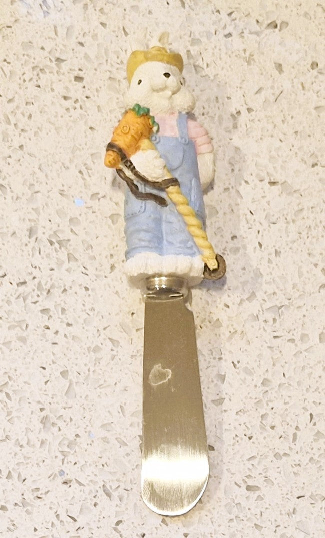 Vintage Easter Bunny Butter spreaders, Rabbit Butter Spreaders, Boston warehouse