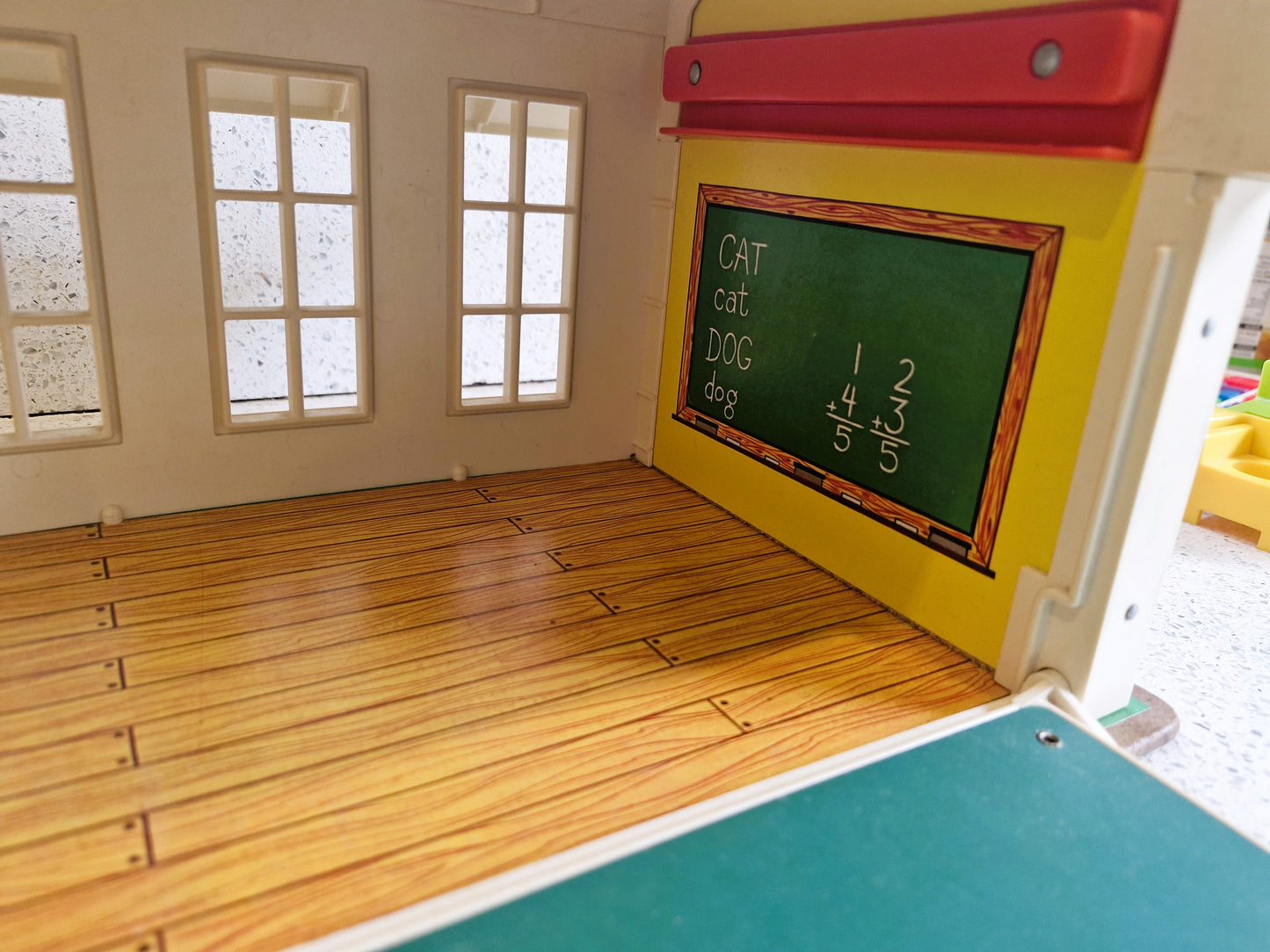 Fisher-Price  Play Family School,  Fisher Price School House, COMPLETE, Fisher-Price Little People, 70s, Fisher-Price