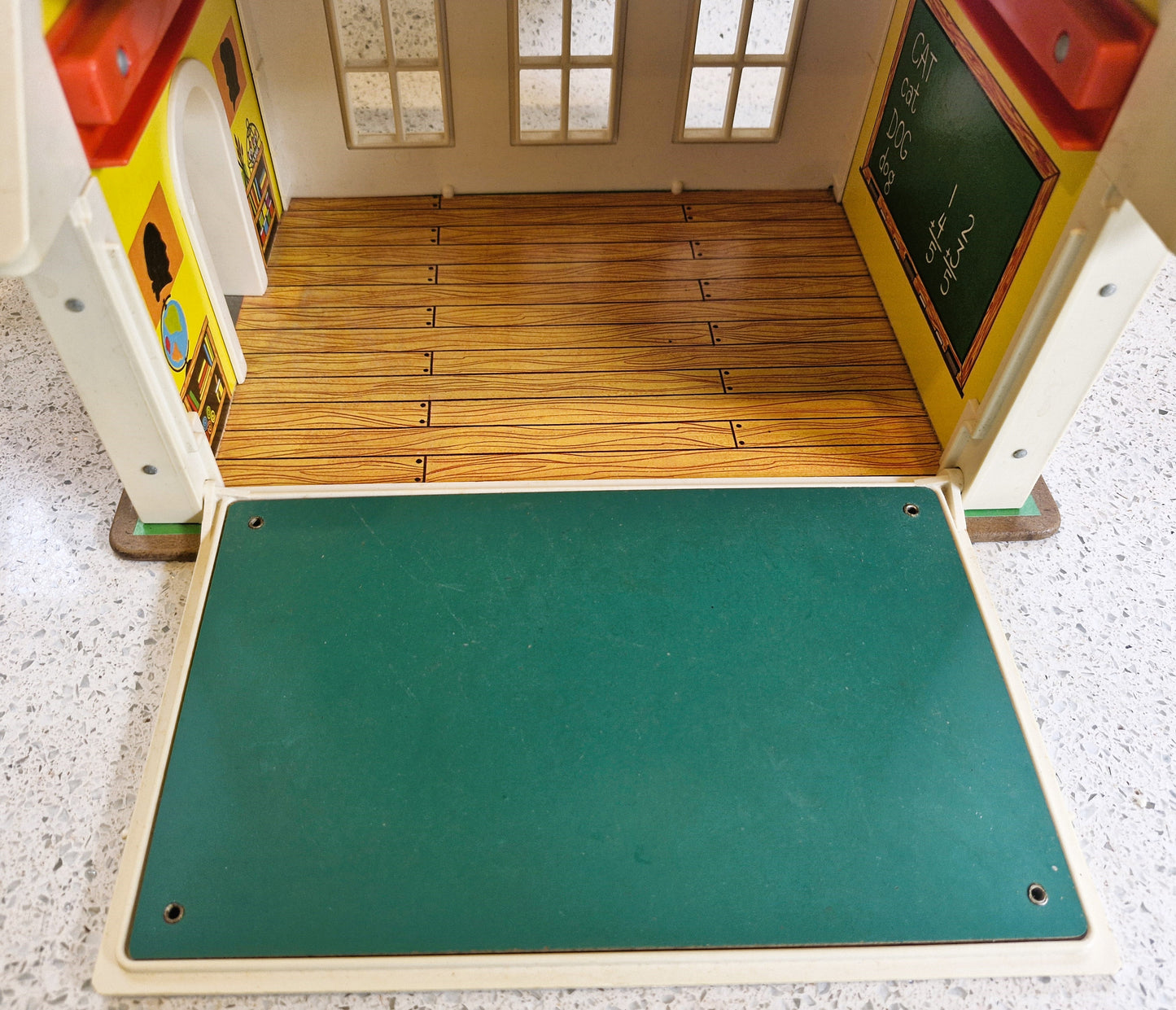 Fisher-Price  Play Family School,  Fisher Price School House, COMPLETE, Fisher-Price Little People, 70s, Fisher-Price