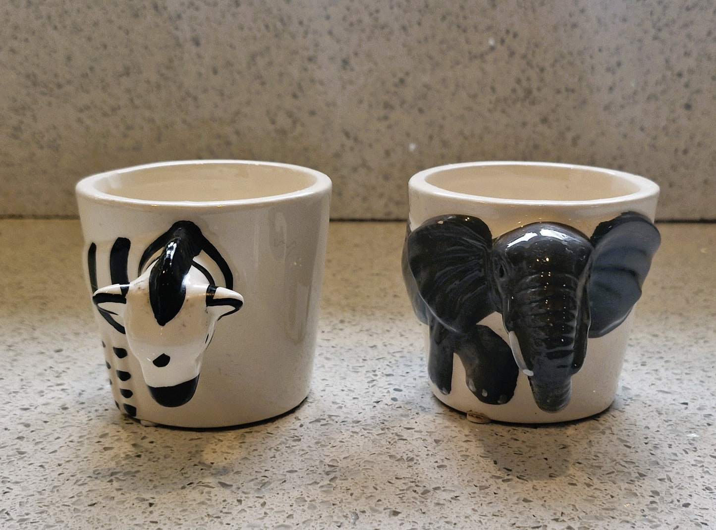 Animal Head Mugs: Quirky Zebra or Elephant Planter
