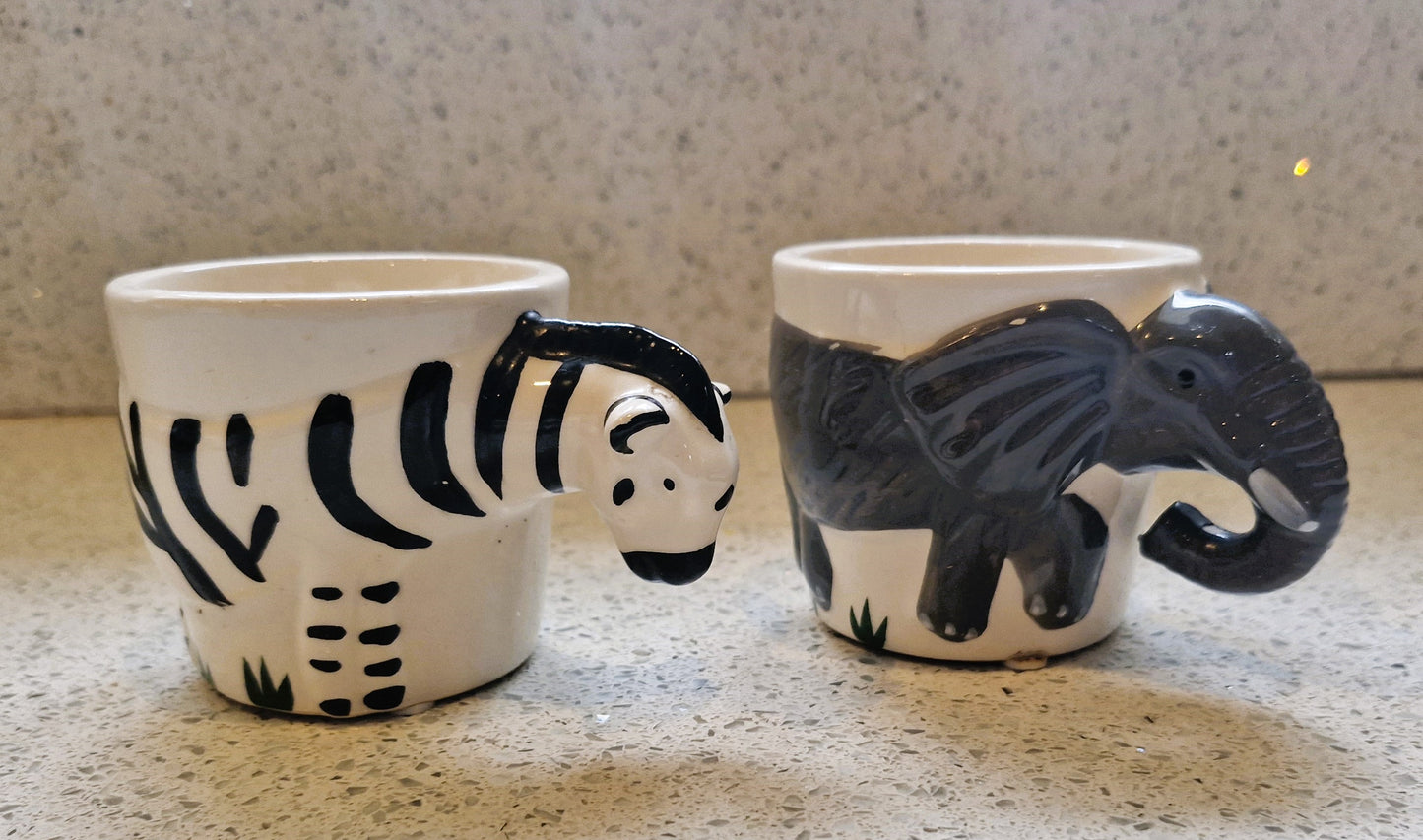 Animal Head Mugs: Quirky Zebra or Elephant Planter