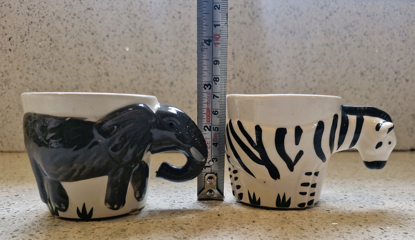 Animal Head Mugs: Quirky Zebra or Elephant Planter