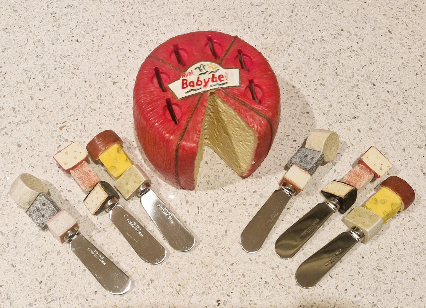 Vintage Cheese Butter spreaders, Babybell, Quirky, Unique, Novelty Butter Knives