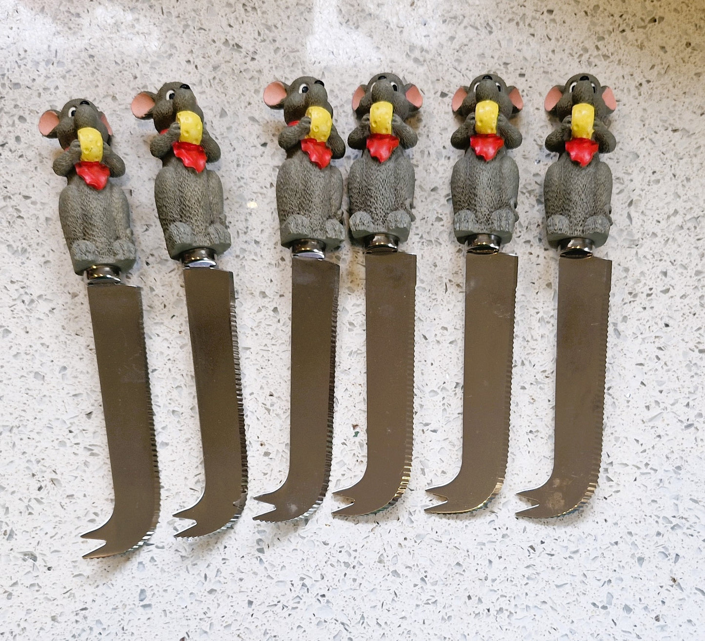 Sagaform Cheese Knife Set, Cheese Knives, Mice, Mouse, Vintage