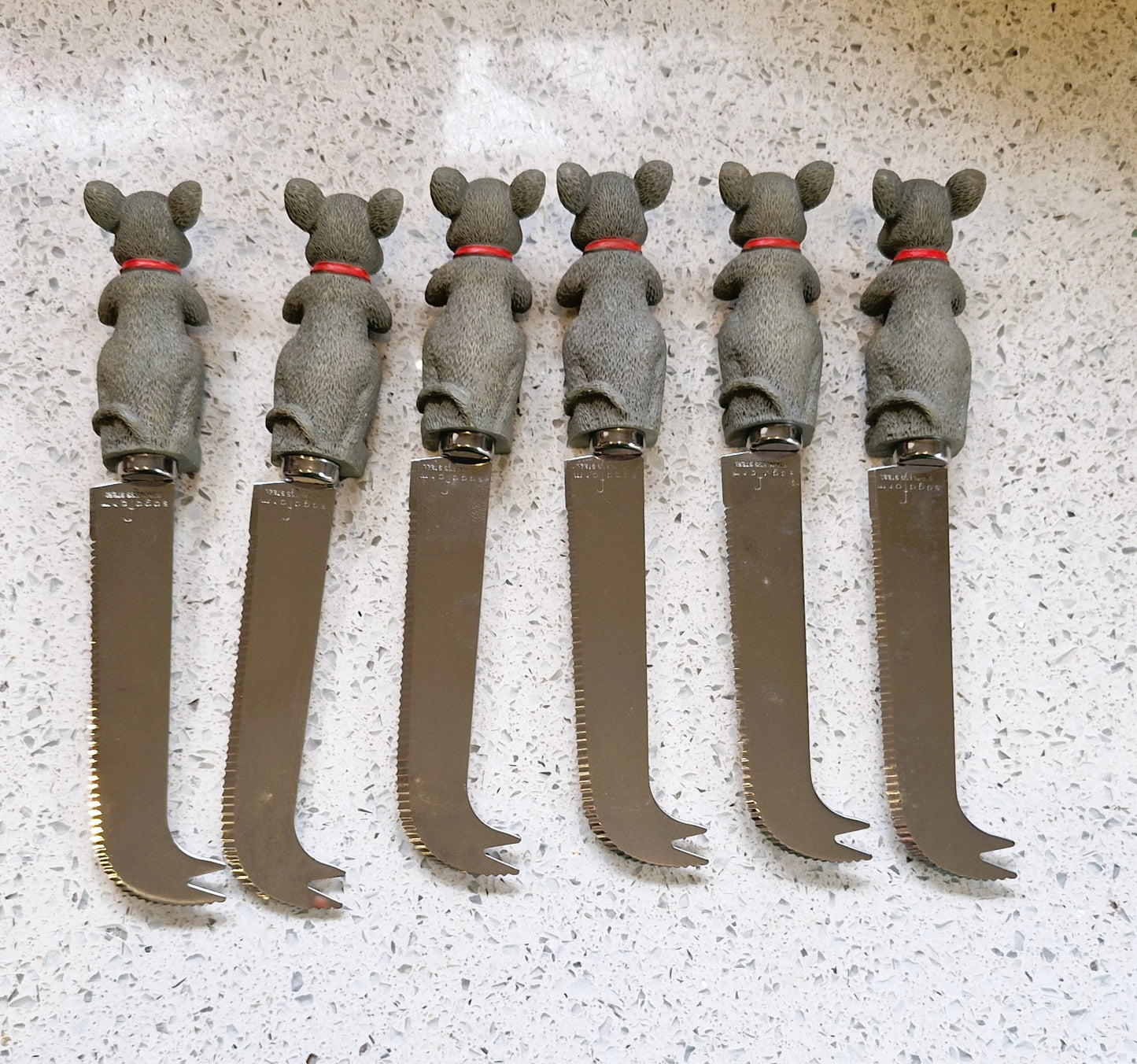 Sagaform Cheese Knife Set, Cheese Knives, Mice, Mouse, Vintage