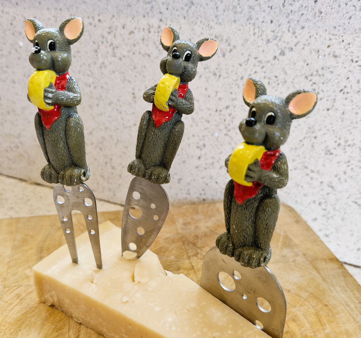 Sagaform Cheese Knife Set, Cheese Knives, Mice, Mouse, Vintage