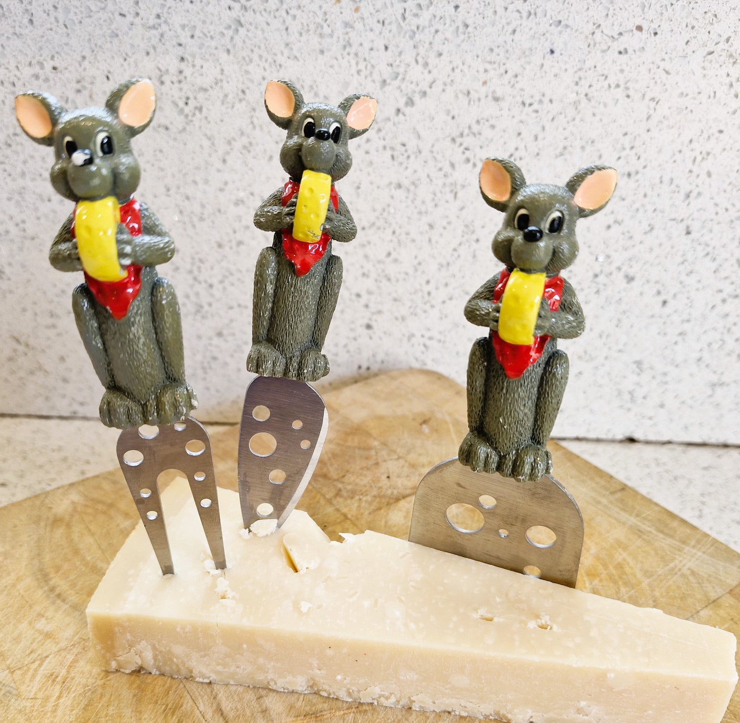 Sagaform Cheese Knife Set, Cheese Knives, Mice, Mouse, Vintage