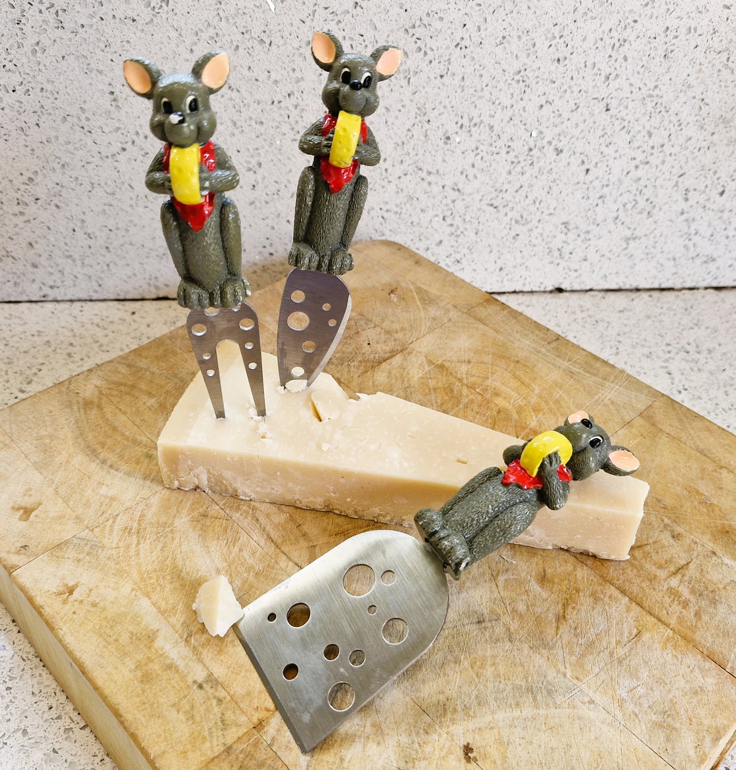 Sagaform Cheese Knife Set, Cheese Knives, Mice, Mouse, Vintage