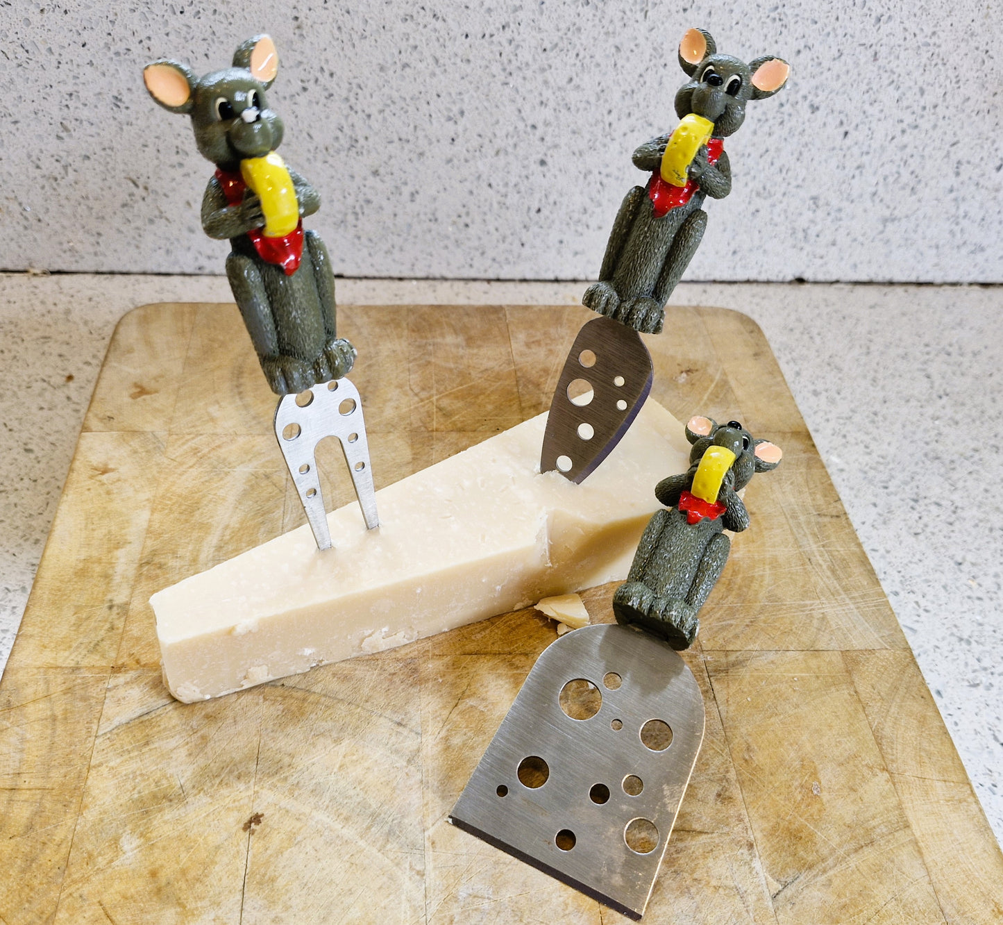 Sagaform Cheese Knife Set, Cheese Knives, Mice, Mouse, Vintage