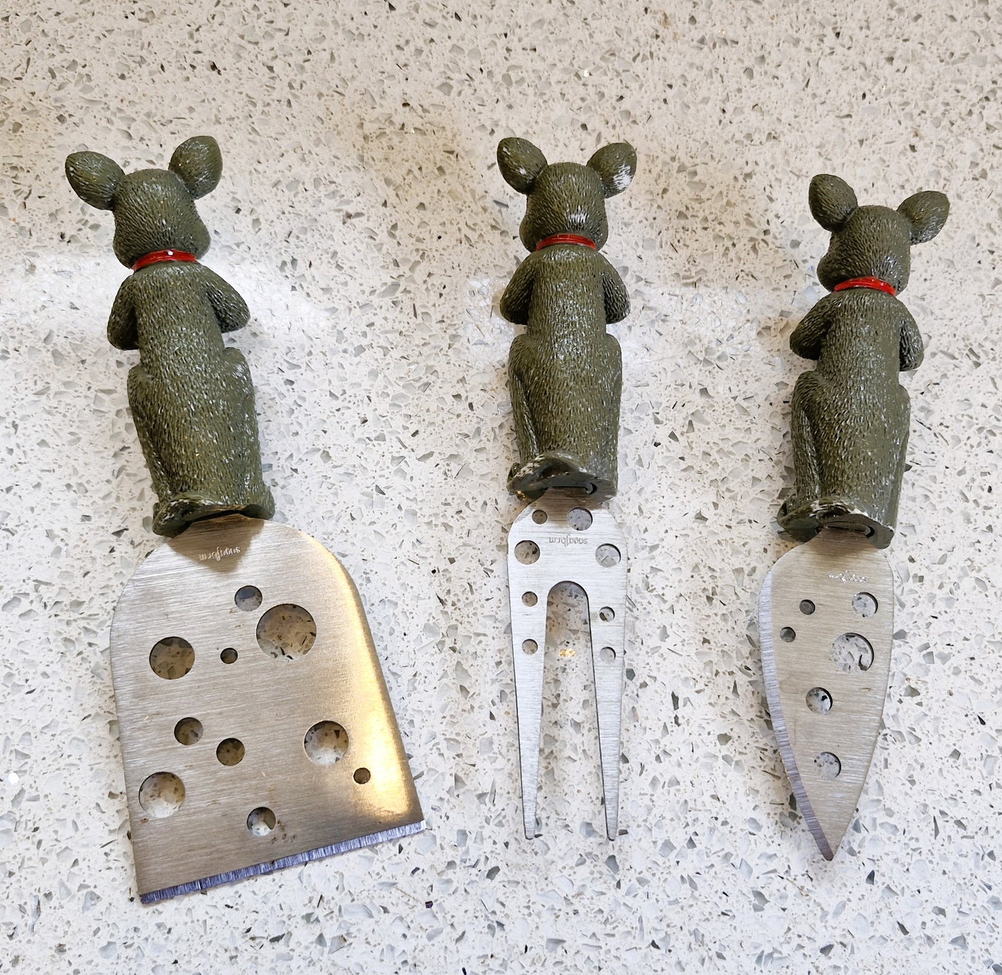 Sagaform Cheese Knife Set, Cheese Knives, Mice, Mouse, Vintage