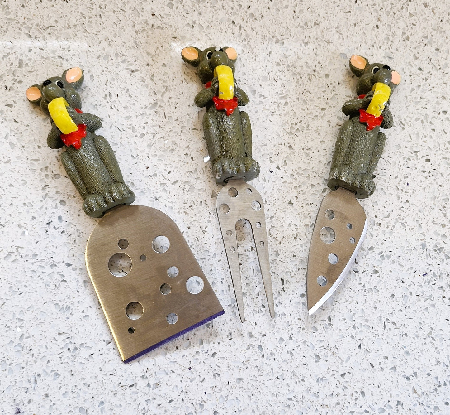 Sagaform Cheese Knife Set, Cheese Knives, Mice, Mouse, Vintage