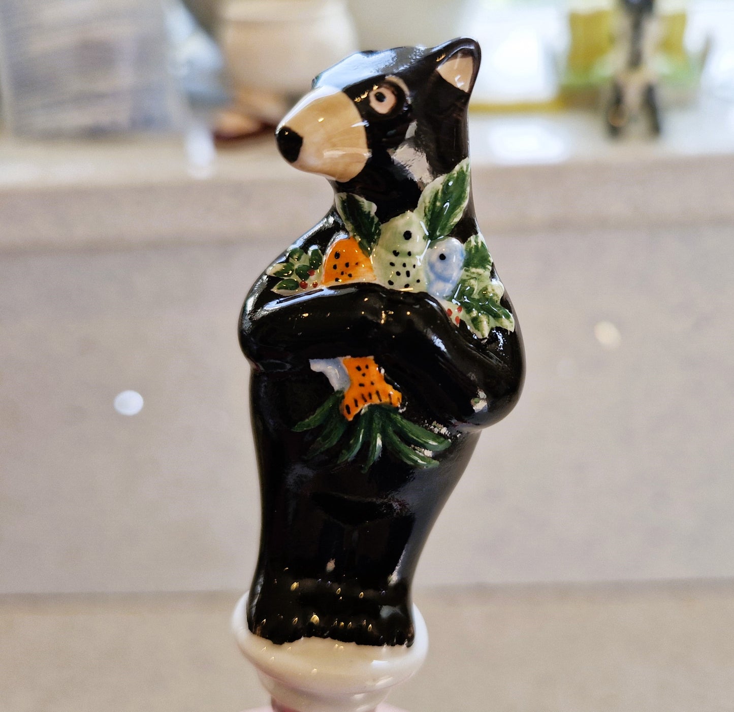 Vintage Bear Butter spreaders, Quirky, Novelty, Bear, Butter Knives, Bear, Gift, Ceramic