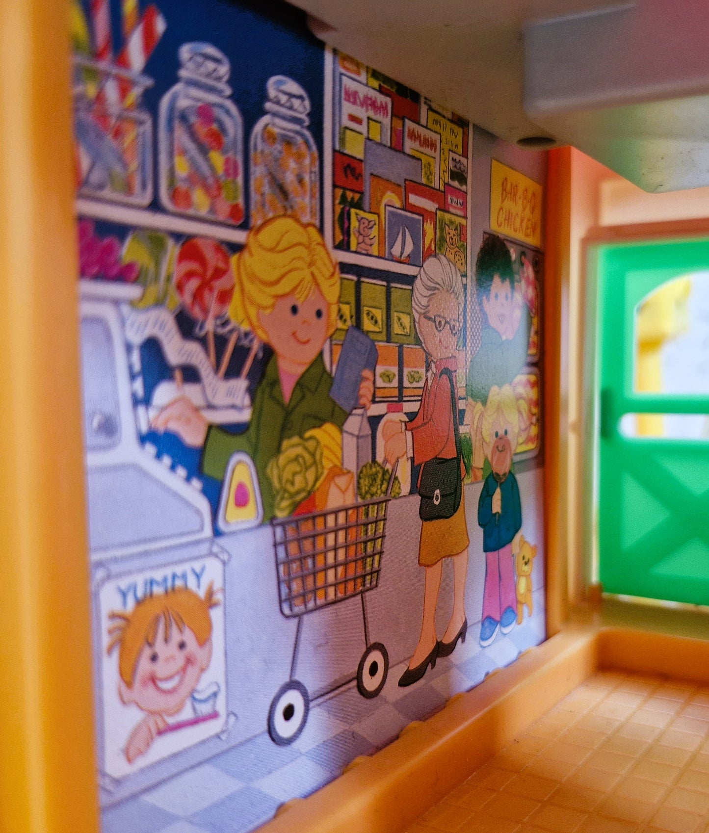 Vintage Fisher Price Main Street Set: Little People Town w/ Vehicles & Figures - BOXED