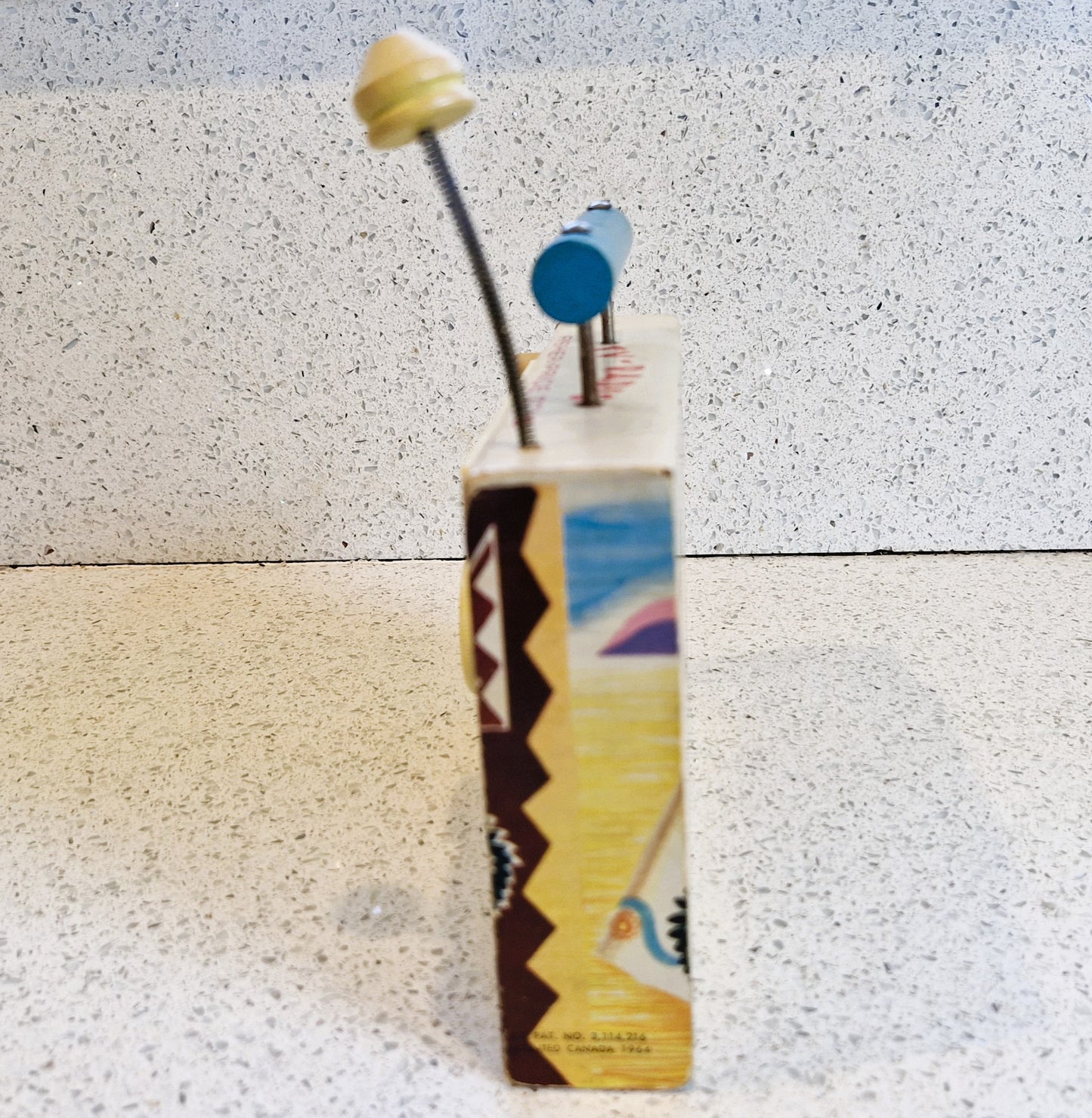 Vintage 1962 Fisher Price Wind-Up TV Radio Music Box: Ten Little Indians