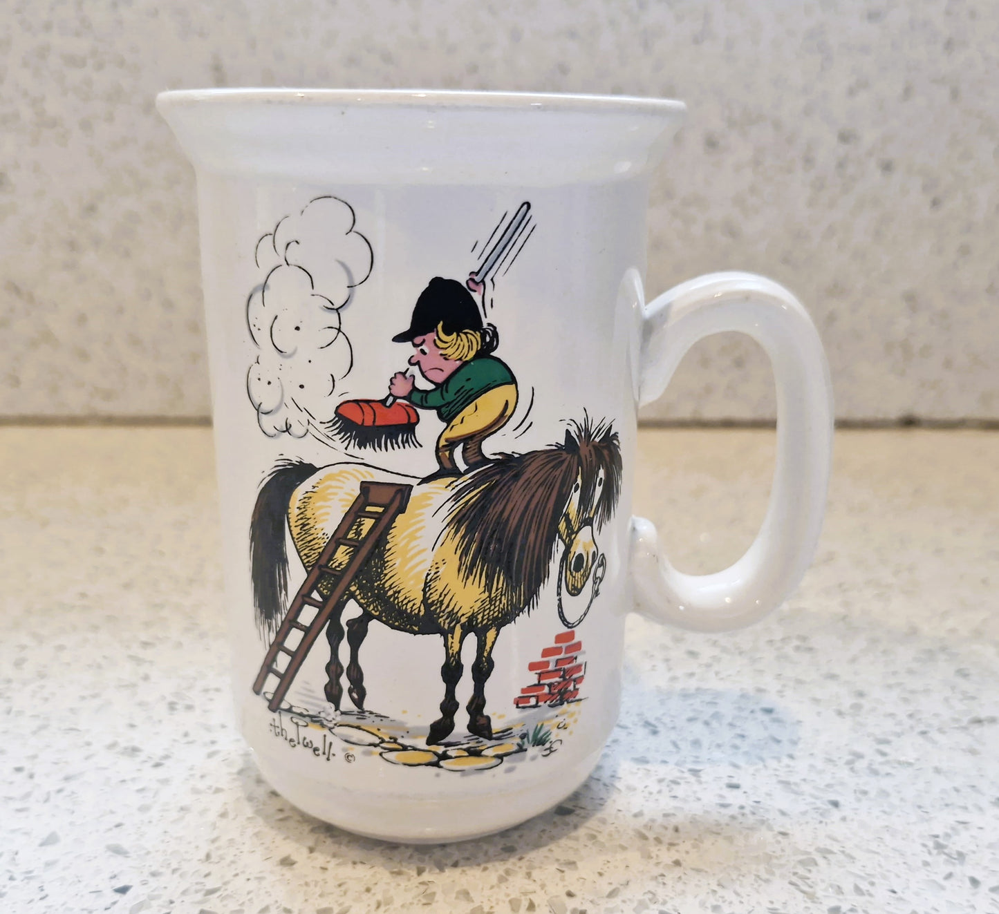Vintage Thelwell Pony Mug: Harrods, Aldridge Staffordshire, Harrods