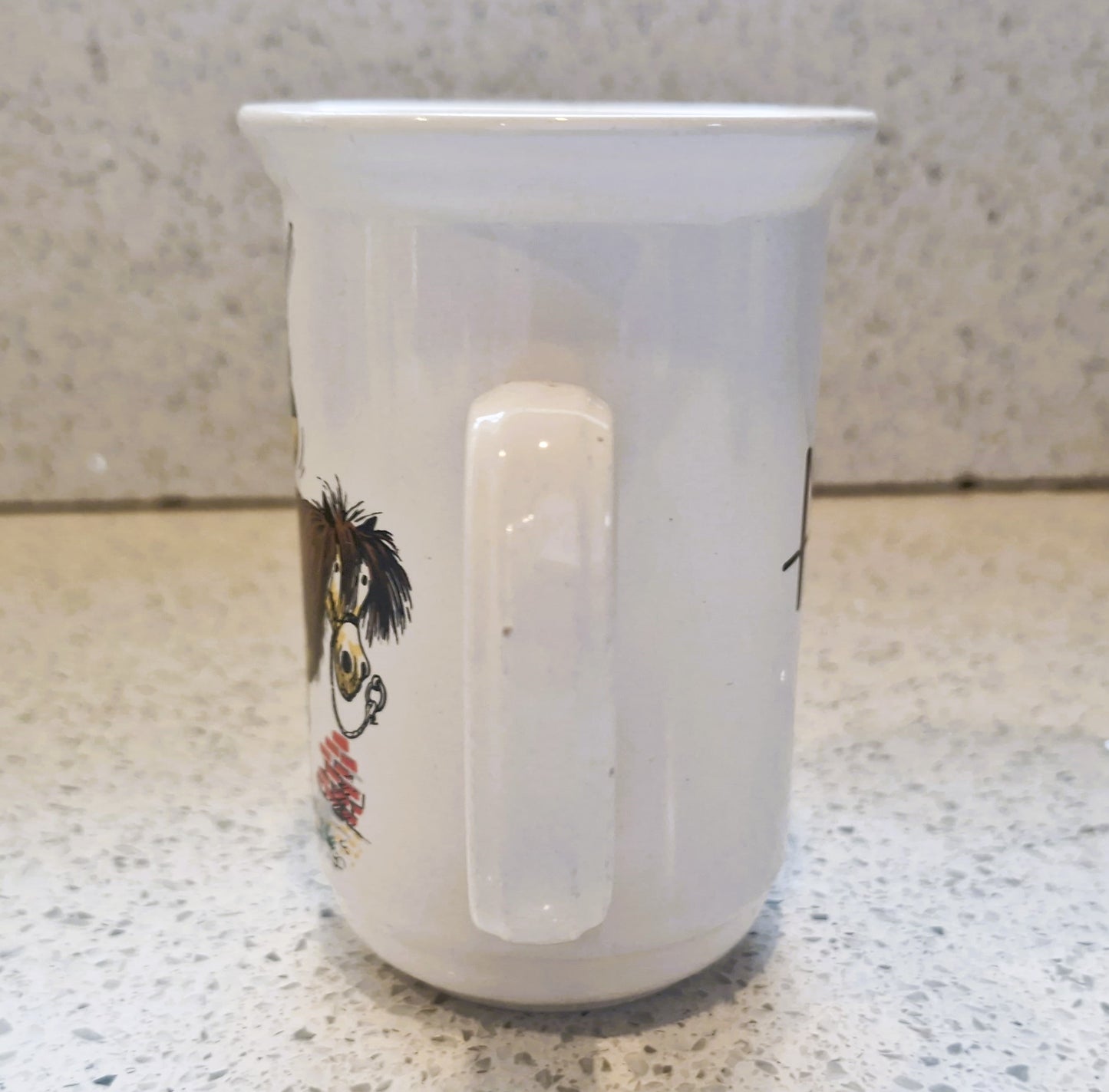 Vintage Thelwell Pony Mug: Harrods, Aldridge Staffordshire, Harrods