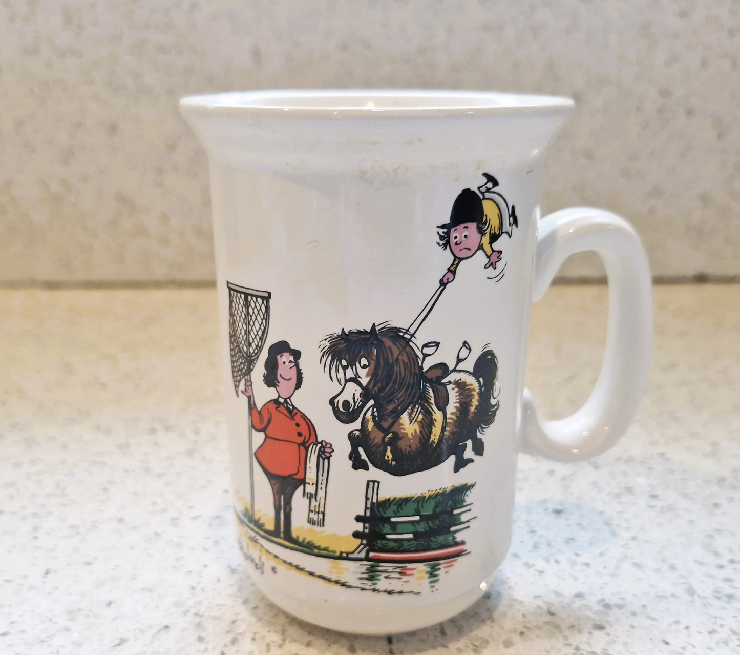 Vintage Thelwell Pony Mug: Harrods, Aldridge Staffordshire