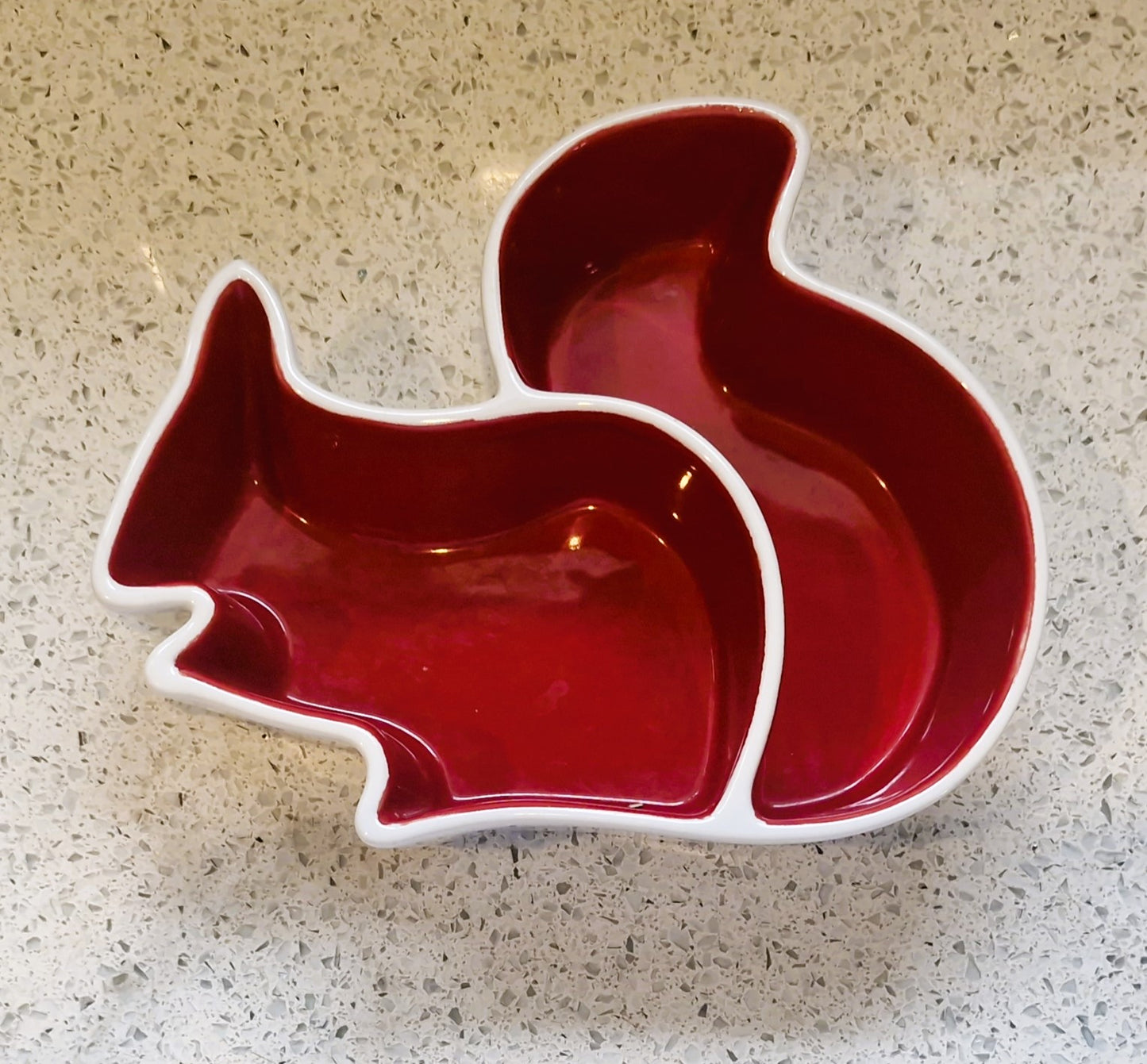Sagaform Squirrel Nut Bowl: Swedish Design, Red & White