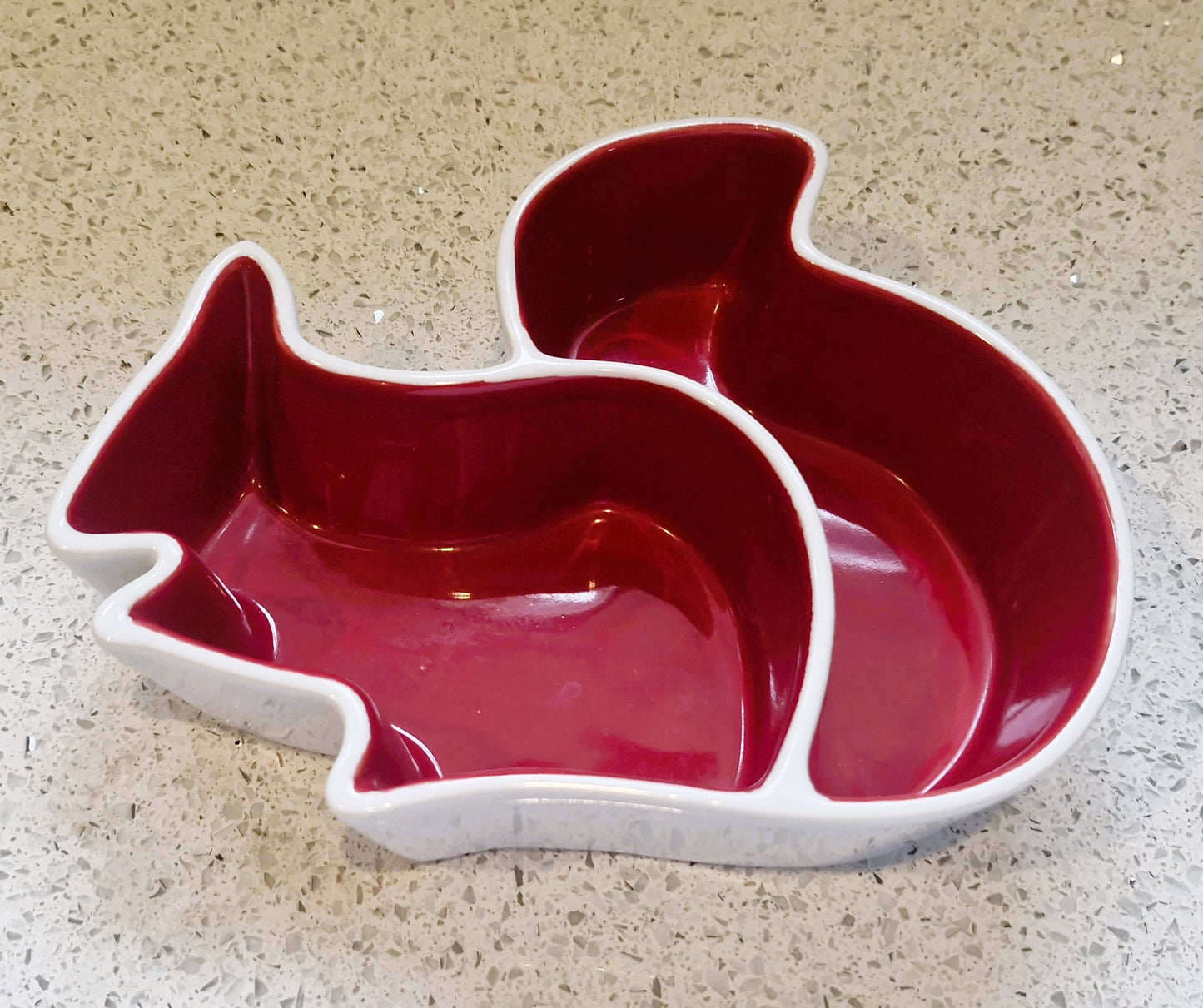 Sagaform Squirrel Nut Bowl: Swedish Design, Red & White