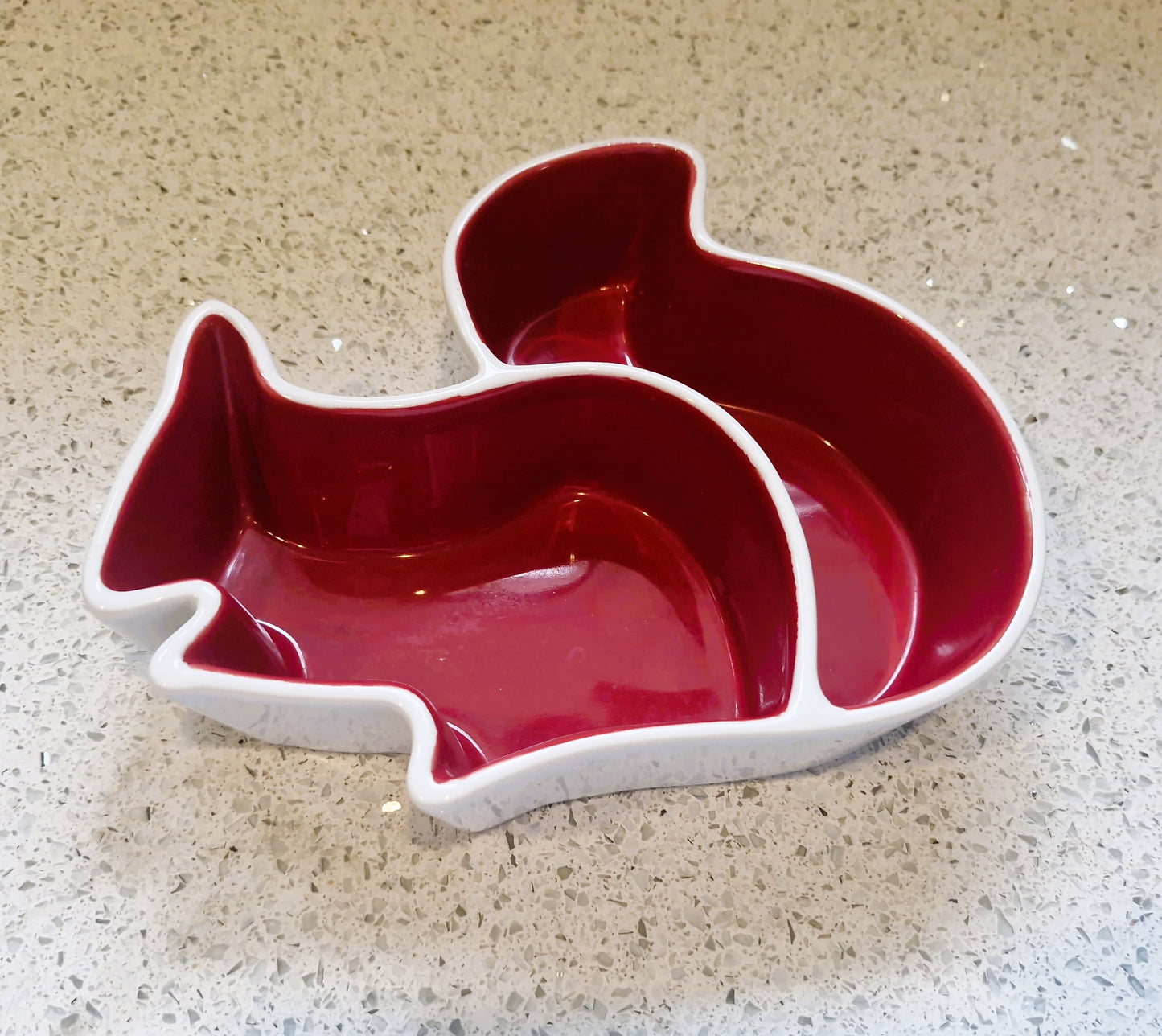 Sagaform Squirrel Nut Bowl: Swedish Design, Red & White
